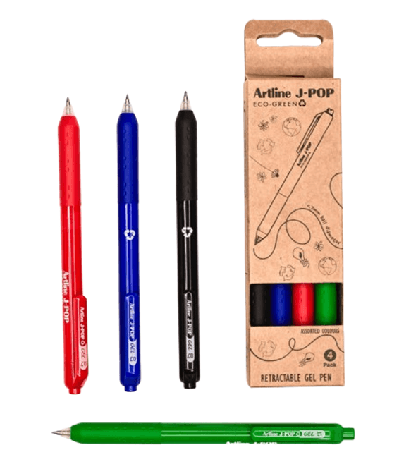 Hovedbilde Gel Pen 0,7mm J-POP ECO-GREEN assortert Artline ...