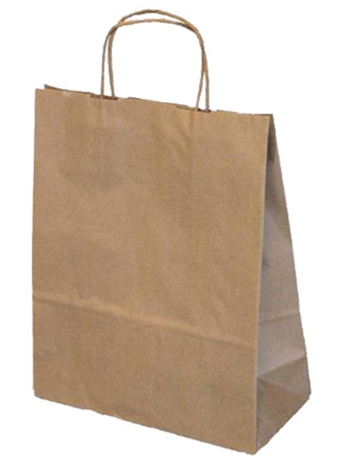 Hovedbilde Papirpose brun  32x12x41 cm. 50 stk
