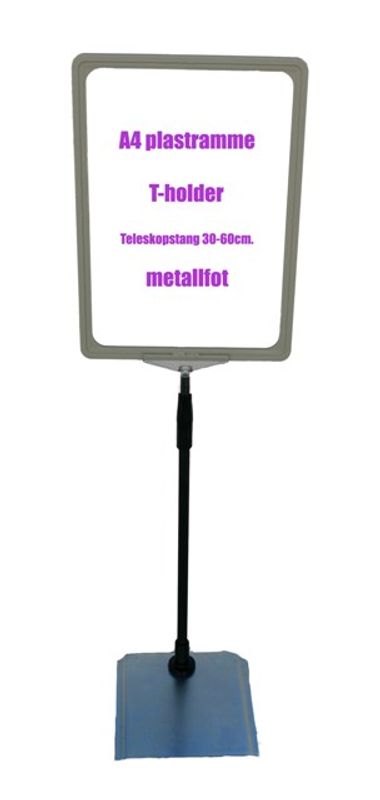 Rammesett A3 grå