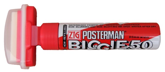 Posterman tusj 50mm rød