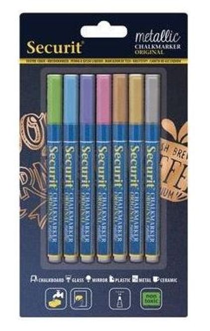 Hovedbilde Securit 1-2mm 7pk Metallic farger