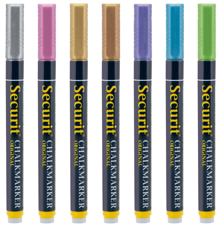 Securit 1-2mm 7pk Metallic farger
