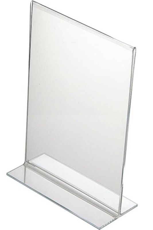 Prisskilt / menyholder A7 T-modell