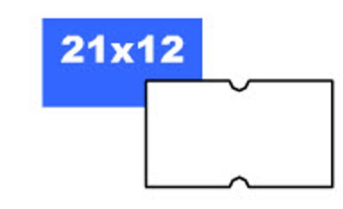 Motex etikett hvit 21x12mm