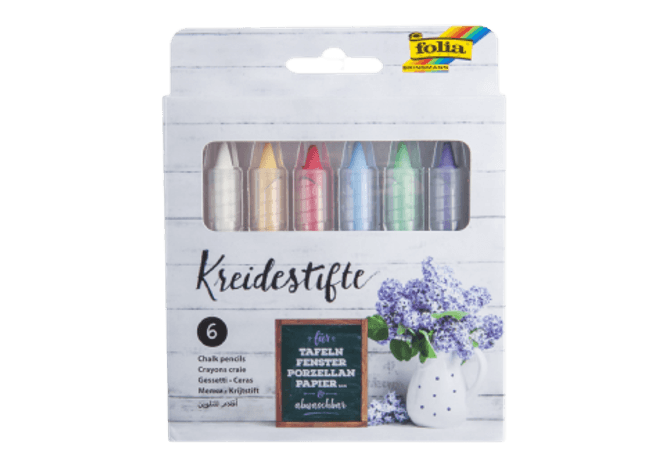 Hovedbilde Krittstifter assortert 6 stk.