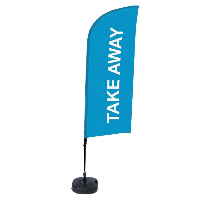 Beachflag Take Away Blå