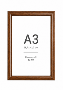 Ramme A3 32mm wooden finish