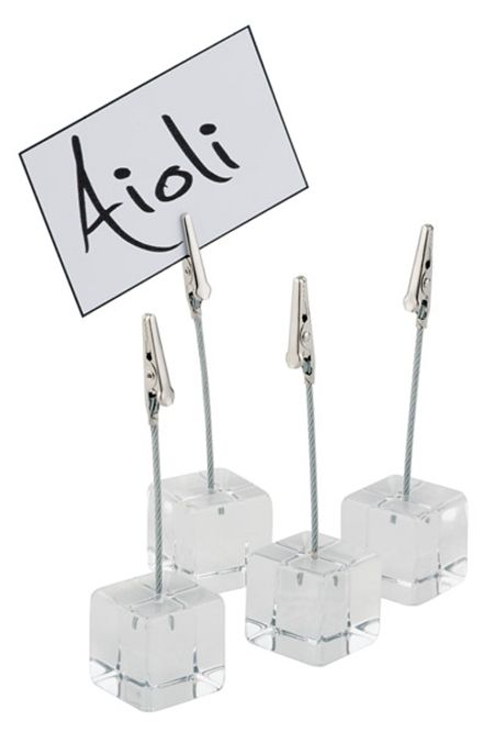 Hovedbilde Skiltholder transparent 4 stk
