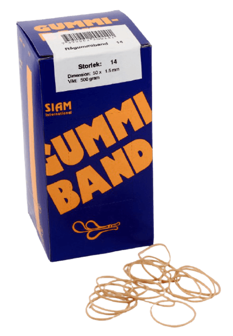 Hovedbilde Gummistrikk nr.14 50x1,5mm (500g)