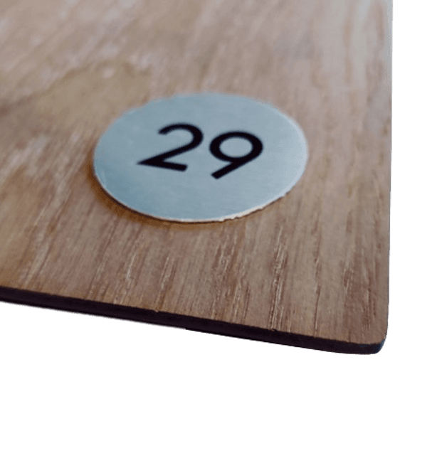 Hovedbilde Bordnummer 21-30 Ø=50mm (10pk)