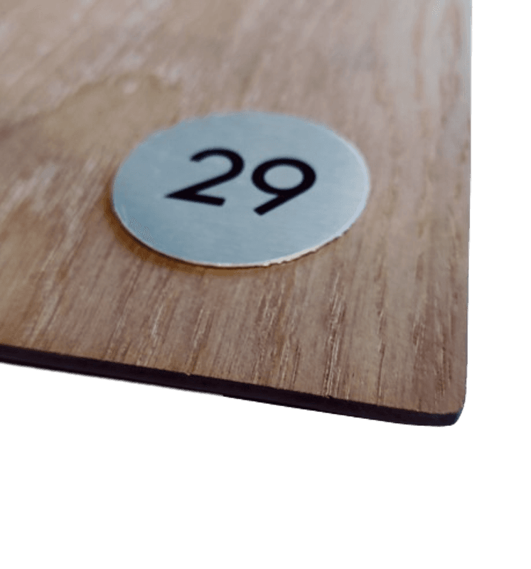 Bordnummer 21-30 Ø=50mm (10pk)