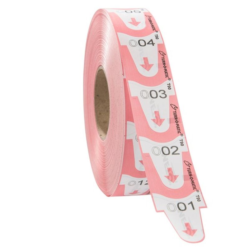 Købillett T90 rosa 32mm 6 ruller