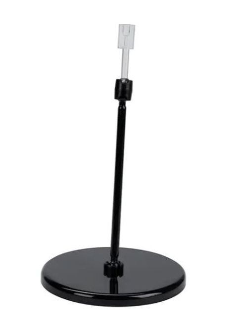 Hovedbilde Plastfot med pivotholder rund sort 100mm