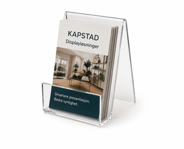 Bokstøtte i akryl Mini 6 × 8 cm – transparent