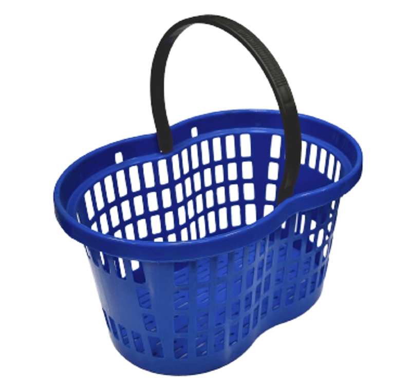 Handlekurv 27 liter ergo blå