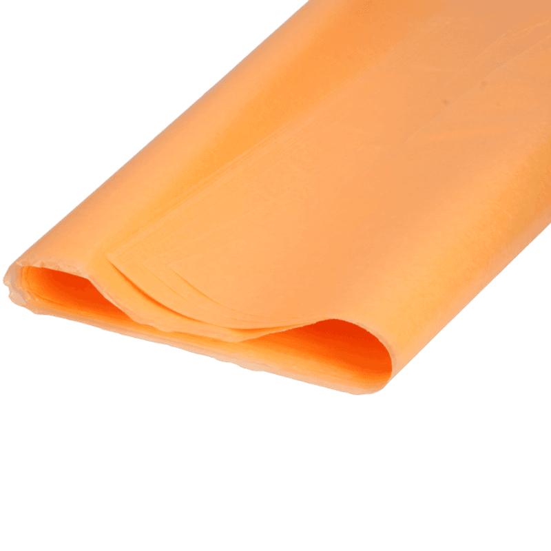 Silkepapir vokset fersken 50x70cm 480 ark.