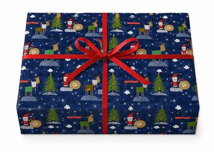 Gavepapir Santa 57cm x 150m