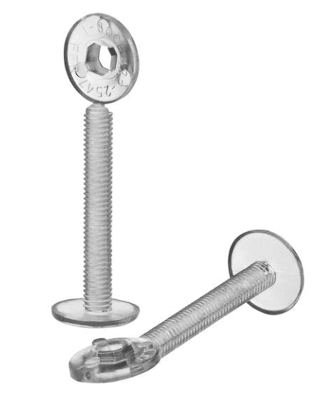 Skrue Quick grip M6x28mm kunstmateriale 100 stk.
