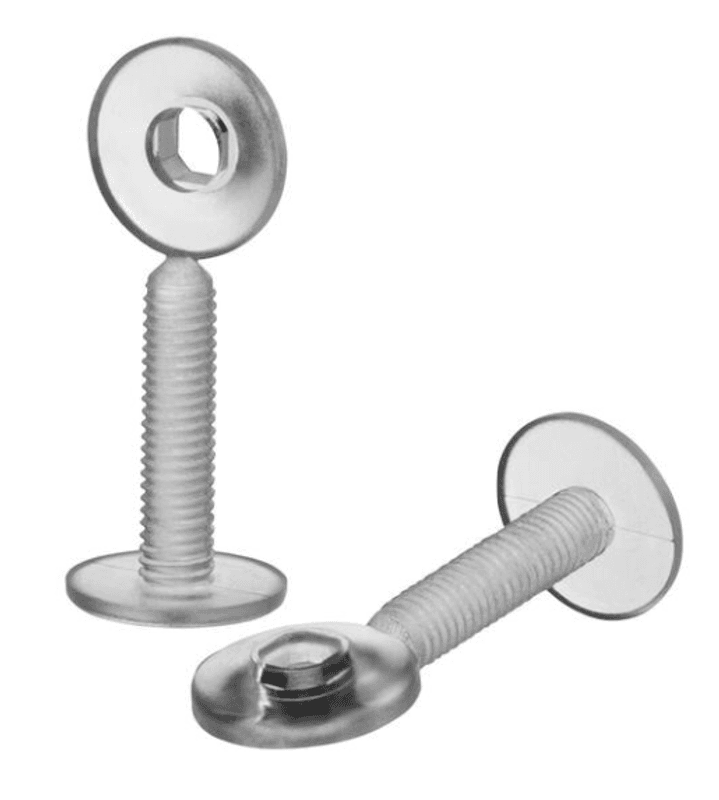 Skrue Quick grip M6x15mm kunstmateriale 100 stk.
