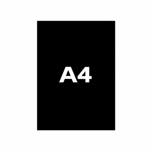 Tekstkartong sort A4 10 stk.