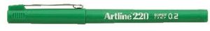 Bilde av Tusj 0.2mm fine grønn Artline 220 12 stk.