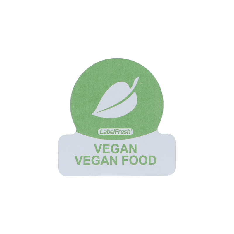 ETIKETT VEGAN 30X30MM 500 stk.