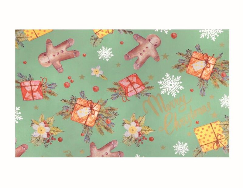 Gavepose Jul 35x50cm 50 stk  assorterte farger