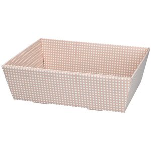 Gavekurv Rutet Rosa/Hvit 10 stk.