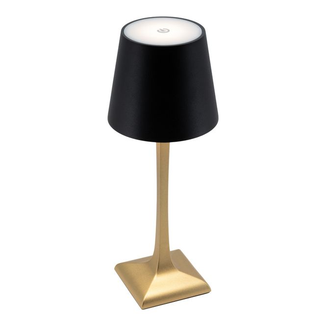 Hovedbilde Bordlampe LED oppladbar Sort/Gull 6 stk.