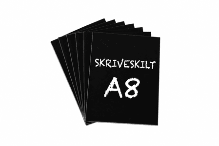 Plastskilt A8 74x52mm 10 pk.