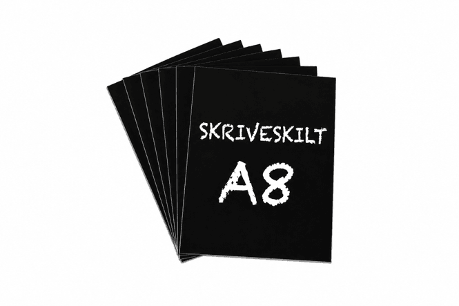 Hovedbilde Plastskilt A8 74x52mm 10 pk.