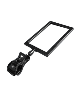 Hovedbilde Klype med skiltholder A7 vertikal sort