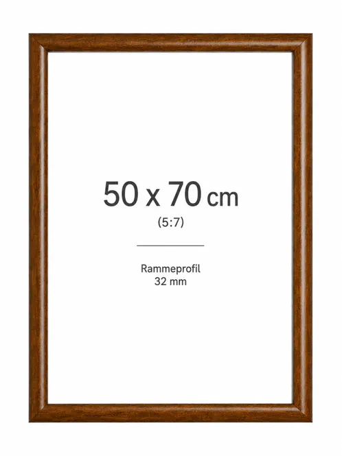 Hovedbilde Ramme 50x70cm 32mm wooden finish