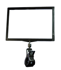 Hovedbilde Klype med skiltholder A6 horisontal sort