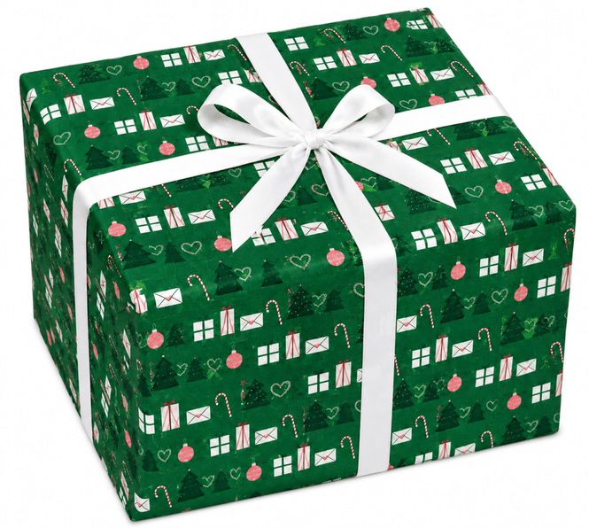 Hovedbilde Gavepapir Merry Green 38cm x 150m