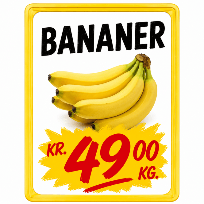 Hovedbilde Plakatramme A4 gul