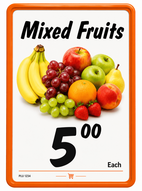 Hovedbilde Plakatramme A6 orange