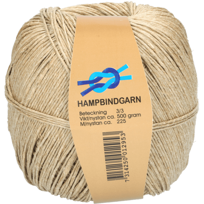 Hovedbilde Hampgarn 3/3 1,6mm 225m