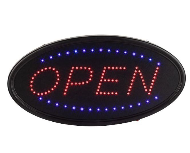 Hovedbilde LED skilt OPEN