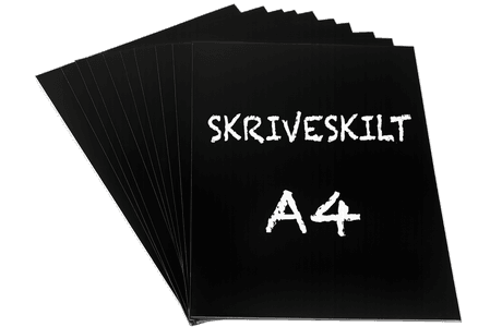 Plastskilt A4 10 stk.