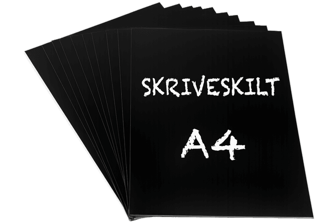 Hovedbilde Plastskilt A4 10 stk.