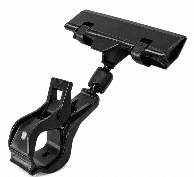 Hovedbilde Stor klype med 80 mm skiltklemme – sort