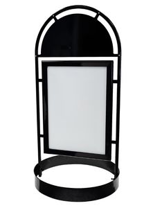 Hovedbilde Gatebukk Gotik Circle 50x70cm sort