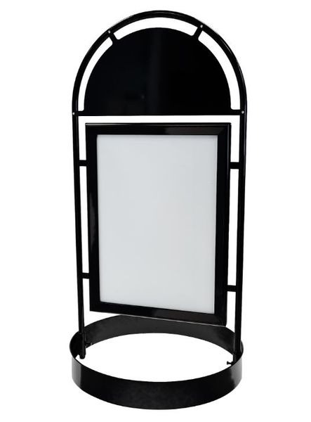 Gatebukk Gotik Circle 50x70cm sort