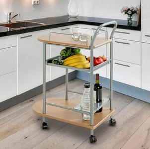 Serveringsvogn 3 hyller sølv